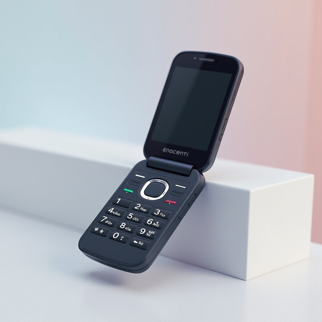 téléphone à clapet avec clavier qwerty