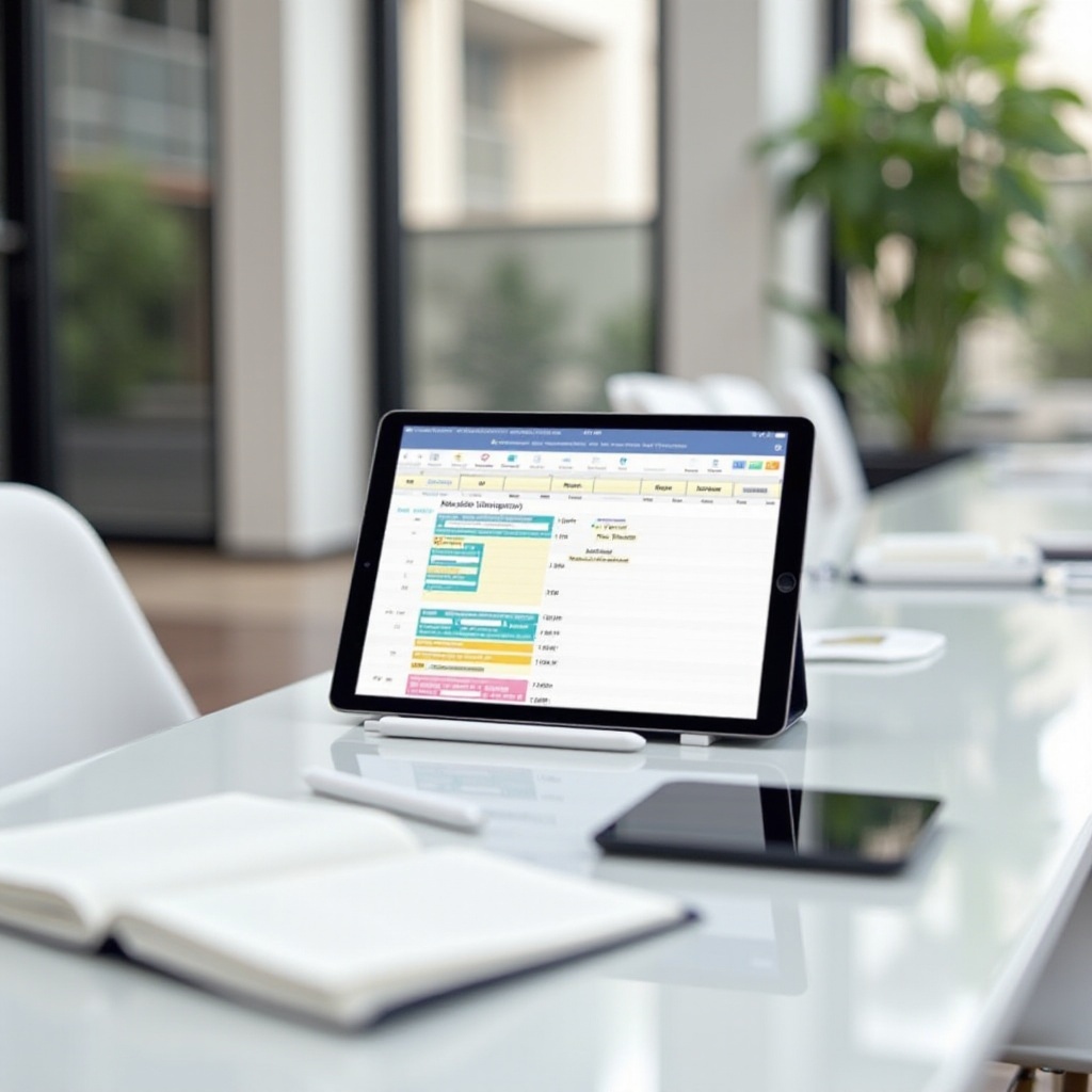 Digitaler Planer-Tablet mit Stift