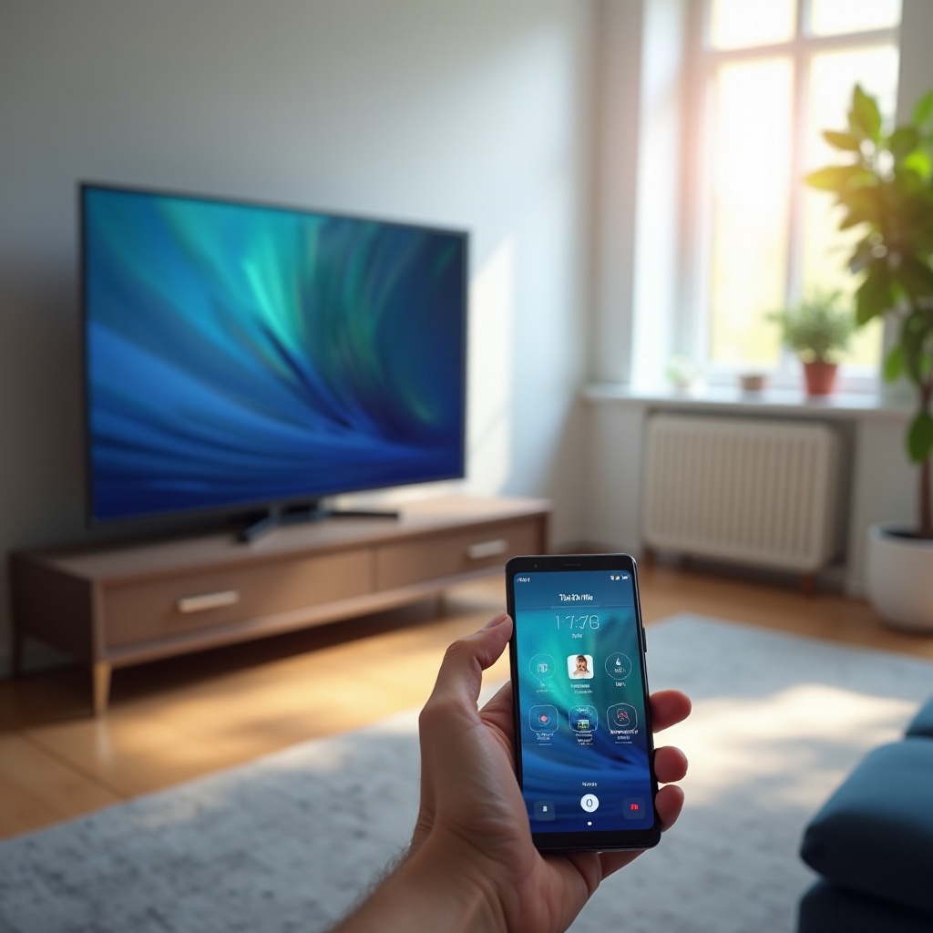 transmitir o telefone Android para a smart TV Samsung